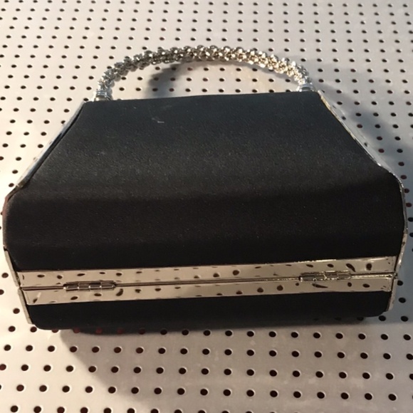 Bag Mini Micro Metal  and Fabric Hardshell Handbag Purse Bag - Picture 5 of 5